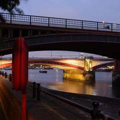 City nightscape: Southwark Bridge
