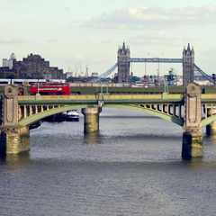 Tower Bridge seen from the Millennium Bridge