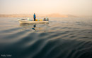 Fisherman at sea landscape Muscat