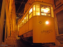 Lisbon City Tram at night