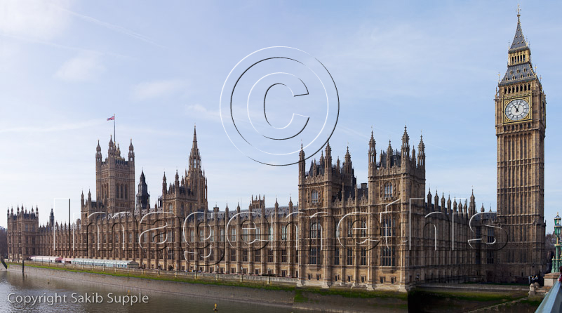 Panoramic view of the Houses of Parliament