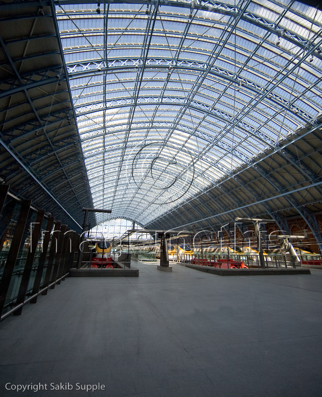 Eurostar trains at St Pancras