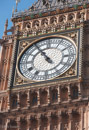 Close up of the clock face of Big Ben