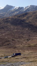 Glenuaig Lodge seen from above